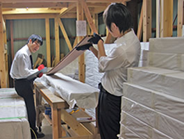 品質や色合いなどのチェック