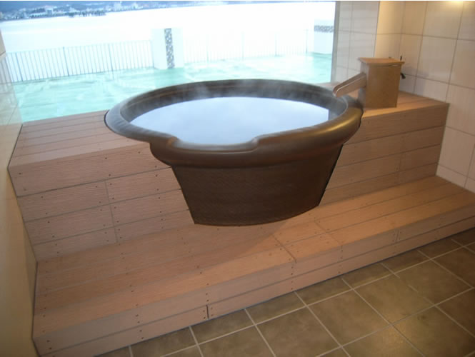 旅館の浴槽!水に強いので最適です!(株式会社大前組様ご提供-島根県)