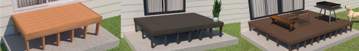 人工木ウッドデッキ　セット