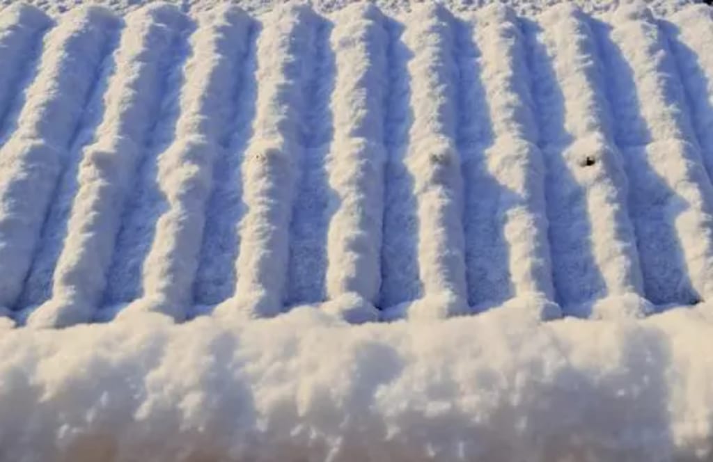 雪　屋根