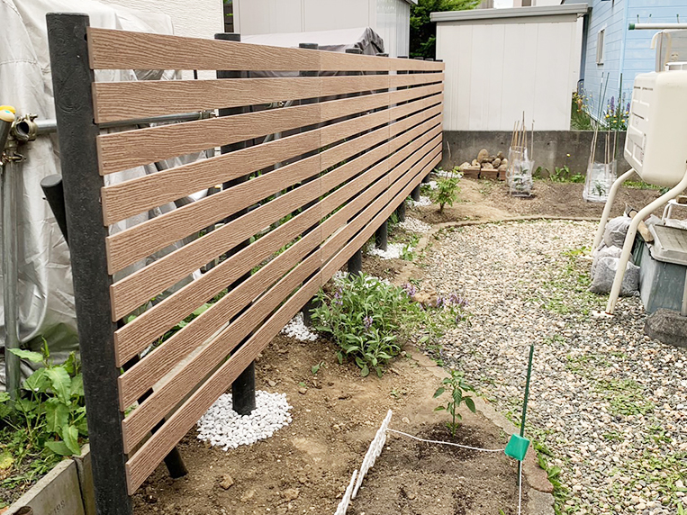個人宅のフェンス（北海道　アートオブピエール様ご施工）