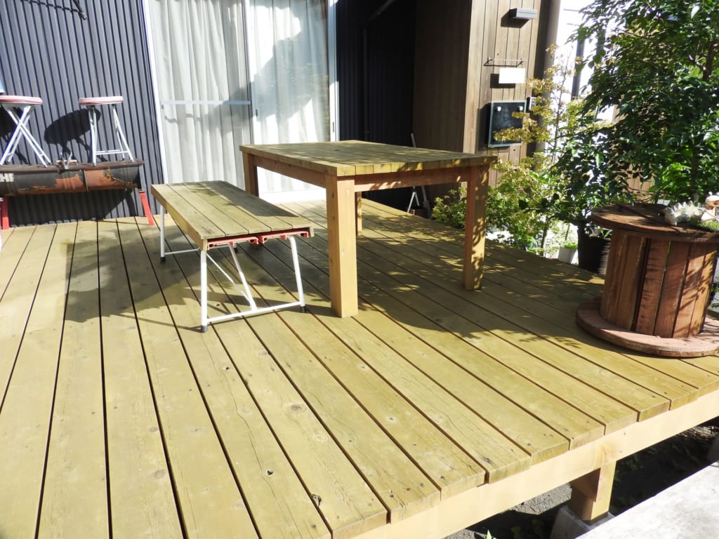 天然木デッキ