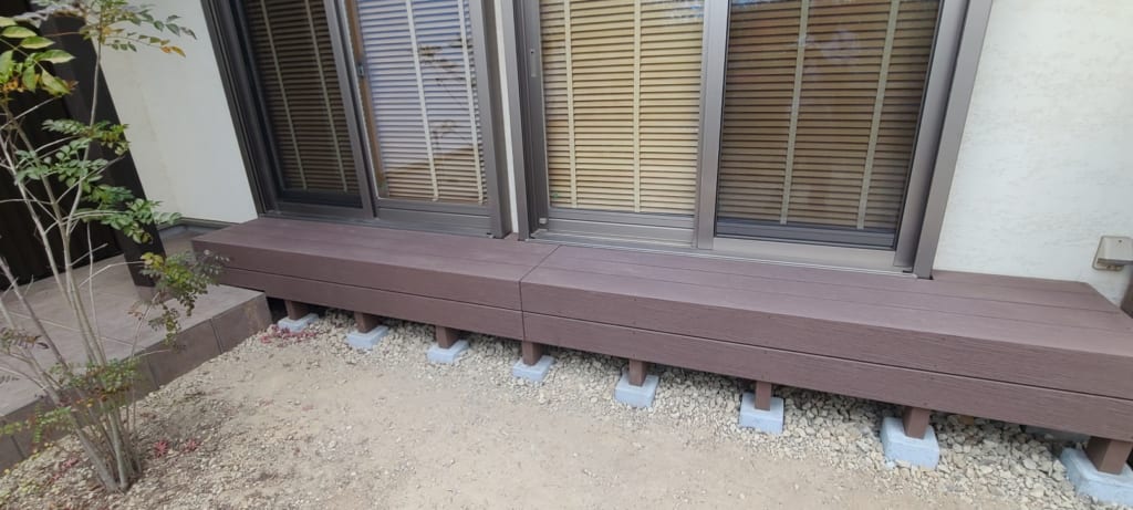 縁側ウッドデッキ